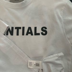 Fear of god essentials t shirt white